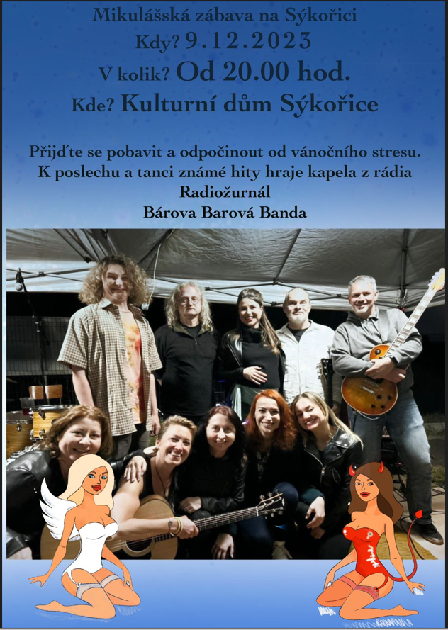 MIKULÁŠSKÁ ZÁBAVA NA&nbsp;SÝKOŘICI